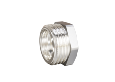 Футорка LD Pride DN20х15 (3/4"НР х 1/2" ВР) латунь никель с биркой