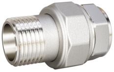 Сгон разъемный (американка) LD Pride DN25 (1") ВР/НР латунь никель