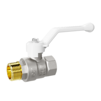 Кран шаровой латунный LD Pride 47.50.В-Н.Р Ду 50 Ру 25 рычаг (white)