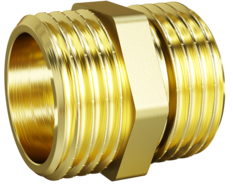 Ниппель прямой LD Pride DN15 (1/2") НР/НР латунь