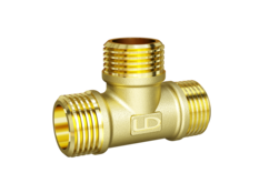 Тройник LD Pride DN15 (1/2") НР/НР/НР латунь с биркой