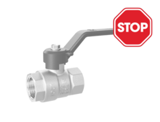 (СНЯТО С ПРОИЗВОДСТВА) Кран шаровой латунный LD Pride 47.40.В-В.Р Ду 40 Ру 25 рычаг