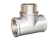 Тройник LD Pride DN15 (1/2") ВР/НР/ВР латунь никель