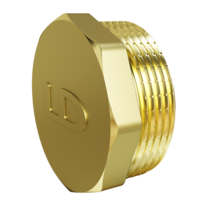 Пробка (в трубу) LD Pride DN50 (2") НР латунь