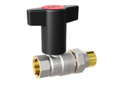 Кран шаровой латунный LD Pride 47.15.В-ГШ.ТР Ду 15 Ру 40 Т-рукоятка