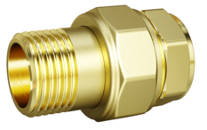 Сгон разъемный (американка) LD Pride DN25 (1") ВР/НР латунь