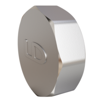 Заглушка LD Pride (на трубу) DN50 (2") ВР латунь никель