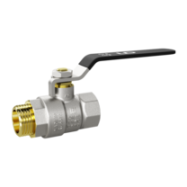 Кран шаровой латунный LD Pride 47.50.В-Н.Р Ду 50 Ру 25 рычаг стальной