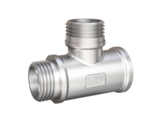 Тройник LD Pride DN15 (1/2") ВР/НР/НР латунь никель