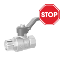 (СНЯТО С ПРОИЗВОДСТВА) Кран шаровой латунный LD Pride 47.40.В-Н.Р Ду 40 Ру 25 рычаг