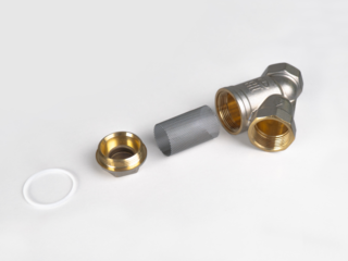 Фильтр косой латунный LD в разрезе!